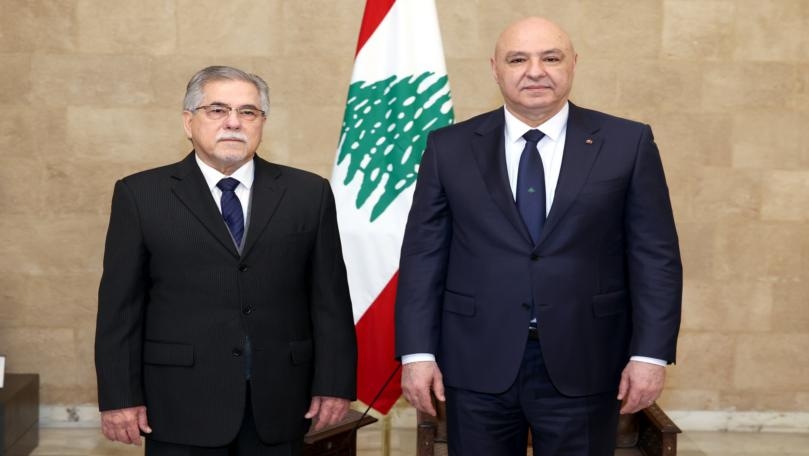بالصور: الرئيس عون يتسلّم أوراق اعتماد 8 سفراء