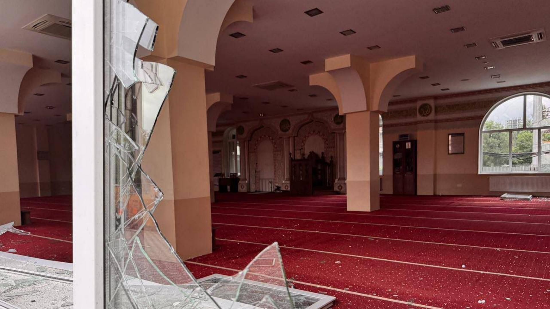 أضرار في المركز الثقافي الإسلامي في كييف بسبب غارة روسية