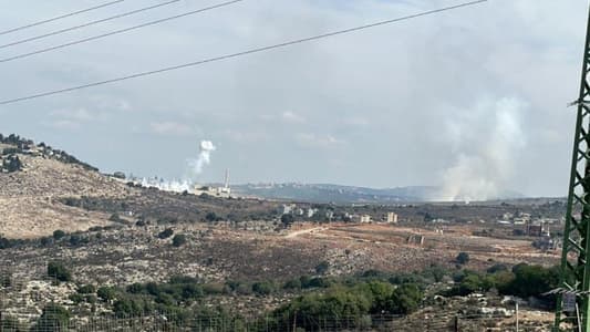 MTV correspondent: Israeli artillery shelling targeted the outskirts of the towns of Rab El Thalathine and Bani Haiyyan