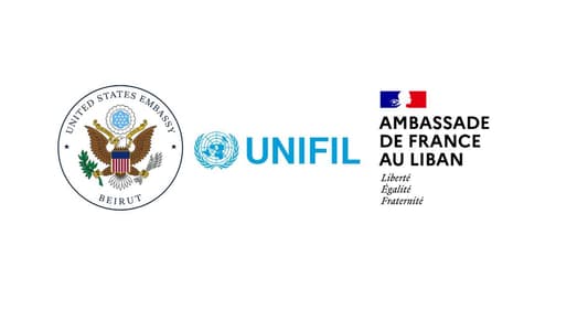 US, French Embassies, and UNIFIL Issue Statement on Cessation of Hostilities