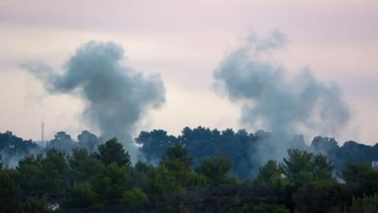 The Israeli enemy military aviation conducted airstrikes on the forest area between Ain Ebel and Bint Jbeil