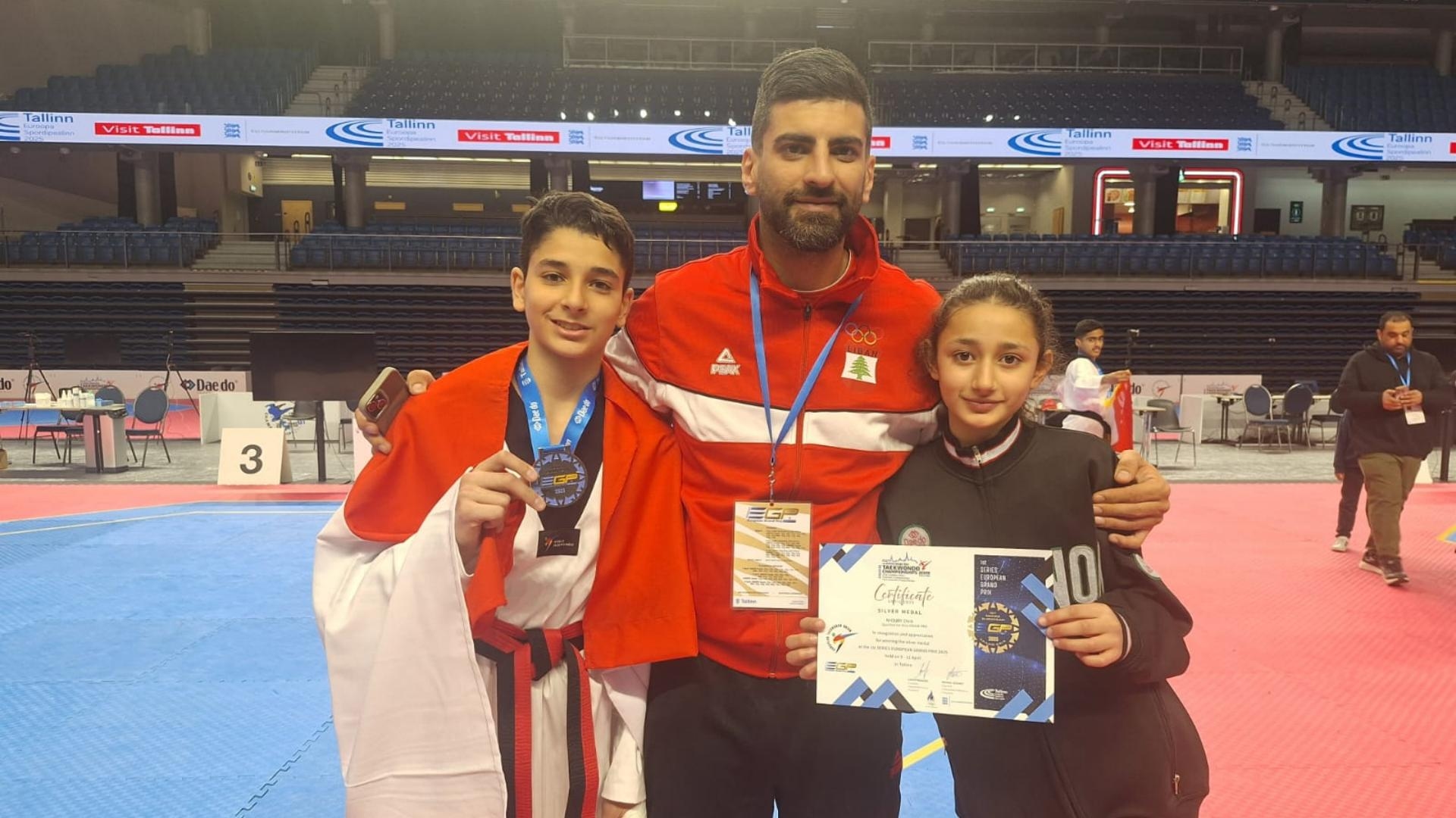 بعثة لبنان للتايكواندو تتألق في استونيا... كريس خوري في المرتبة الثانية