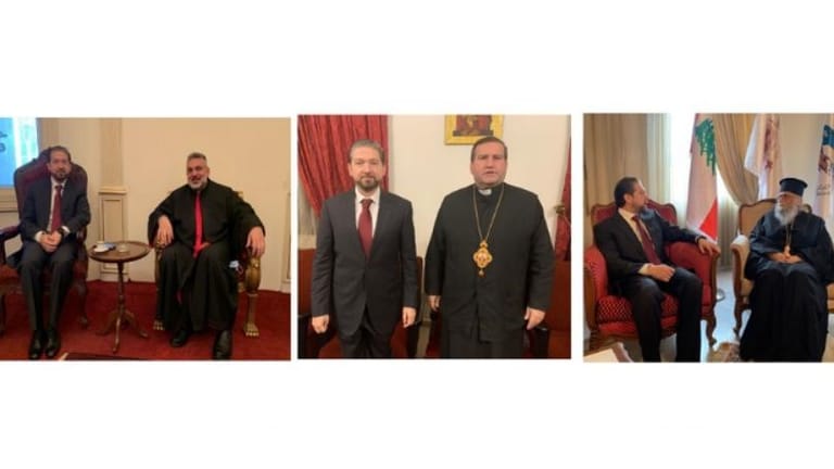 كرامي زار مرجعيات روحية مسيحية في طرابلس مهنئاً