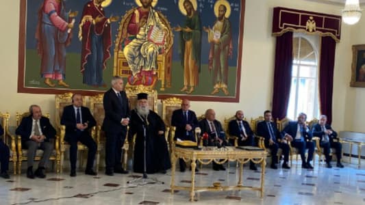 وفد برلماني لبناني يلتقي رئيس كنيسة قبرص للروم الأرثوذكس