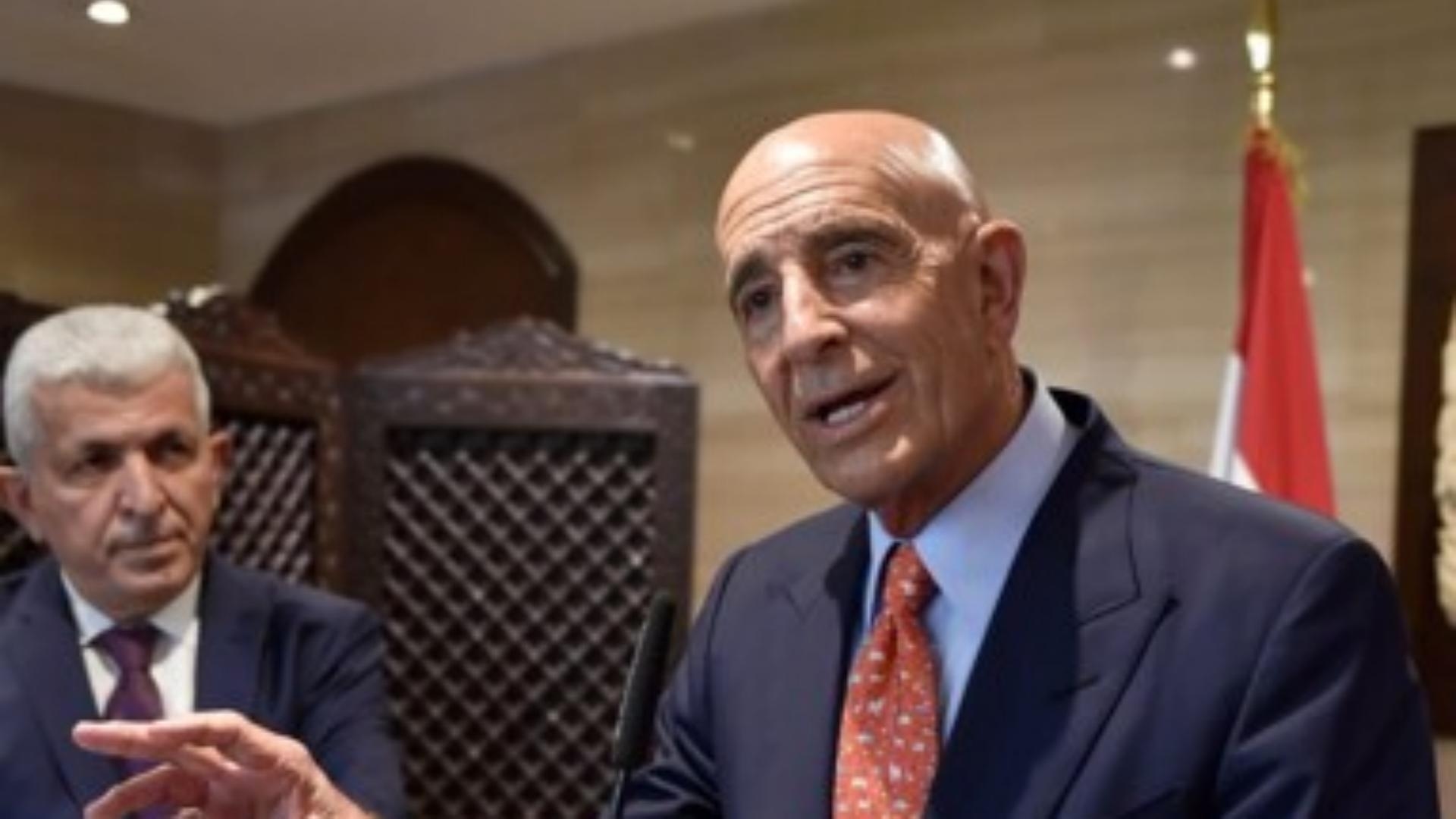 Tom Barrack has just left Ain el-Tineh following his meeting with Speaker Berri