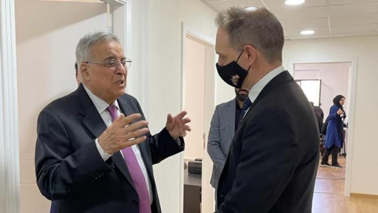 British Ambassador Ian Collard is currently visiting the operations room to follow up on the voting process at the Foreign Ministry and meeting with Minister Bou Habib