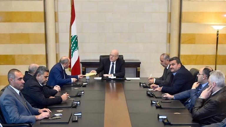 ميقاتي عرض مع زواره لشؤون مختلفة