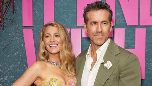 Ryan Reynolds supports Blake Lively at premiere