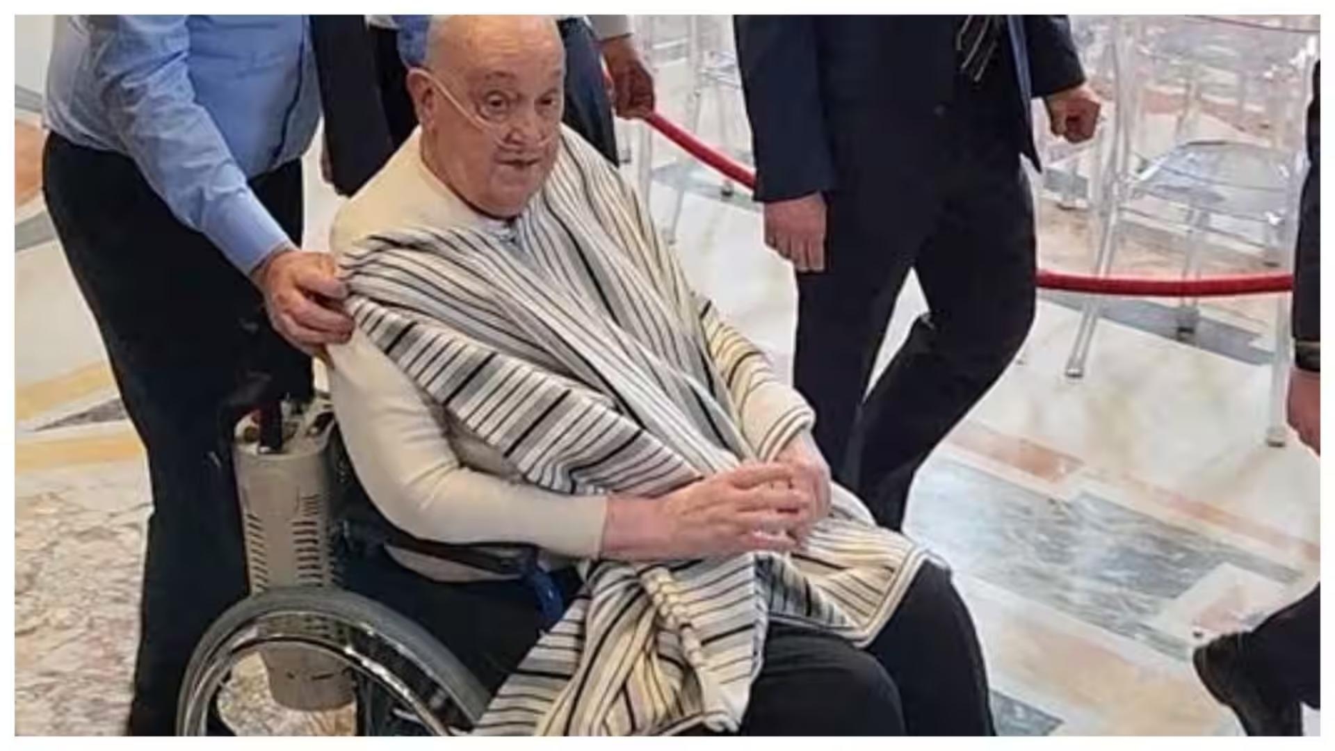 Pope Francis Wears Black Pants in Surprise St. Peter’s Visit