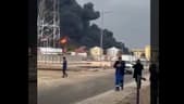 Watch: Massive Fire at Oil Facility