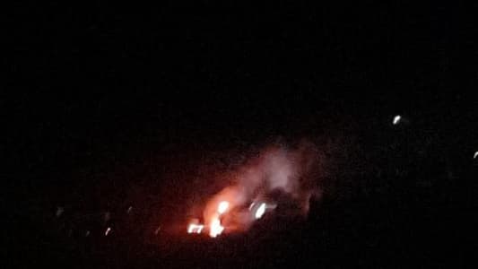 An Israeli airstrike targeted the town of Rafid in the Rachaya district