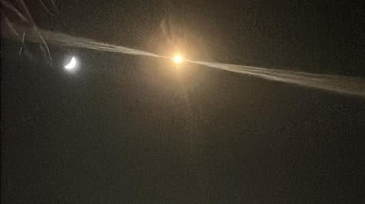 NNA: Israeli enemy aircraft violated Sidon's airspace at night, dropping flares, and an intercept missile exploded over the sea off the city's coast