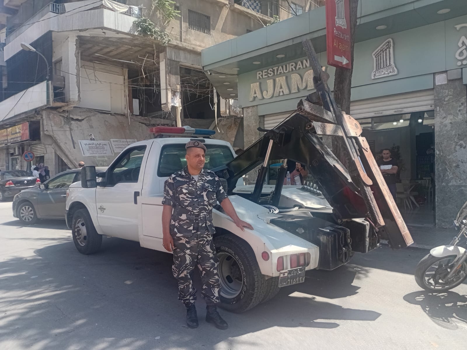 Photos: Security checkpoints and confiscated unlicensed vehicles
