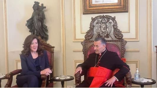 Patriarch Rahi meets US Ambassador in Bkerke