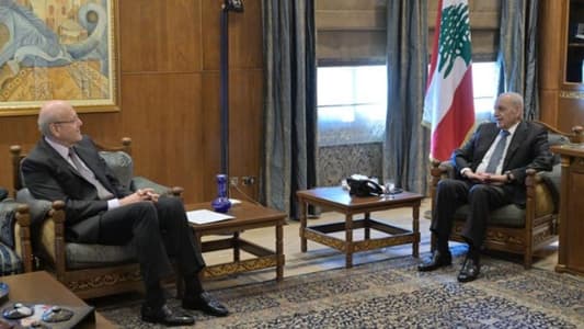 Mikati, Berri meeting winds up