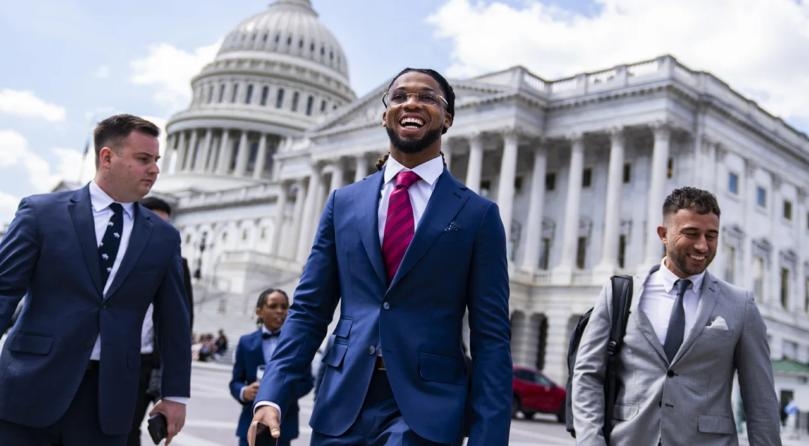 Damar Hamlin named 2023 George Halas Award winner