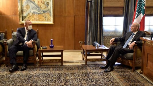 Berri meets Turkish Foreign Minister, tackles ration card with Mikati