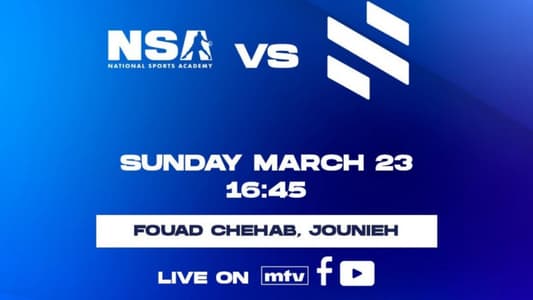 Stay tuned for the NSA vs Sagesse game in the eighth round of the Decathlon Lebanese Basketball Championship, live at 4:45 pm on MTV