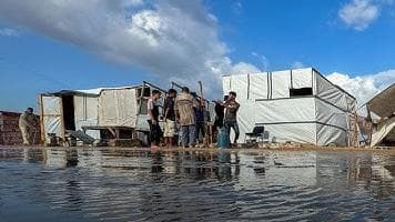 UNRWA: The UN estimates that around half a million people in Gaza are in flood-prone sites