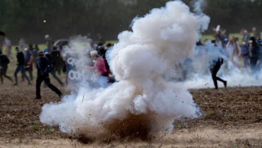 French police clash with protesters opposed to farm reservoir