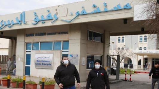 مستشفى رفيق الحريري: 53 حالة حرجة وحالتا وفاة