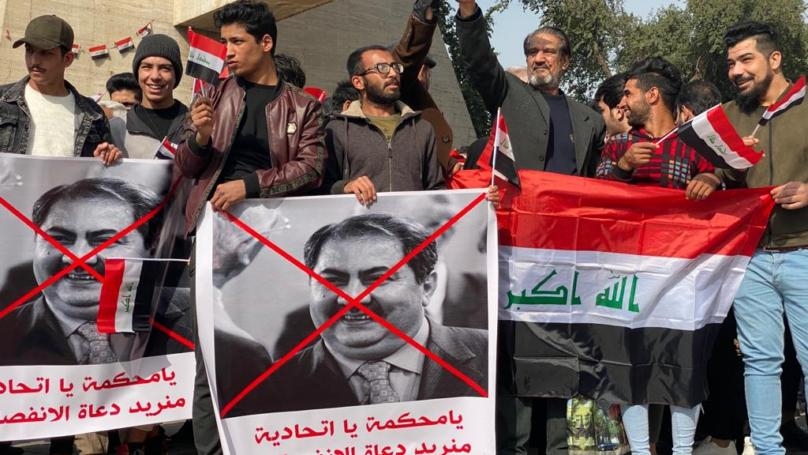 تجدّد التظاهرات في ساحة التحرير ضد ترشيح هوشيار زيباري لرئاسة الجمهورية