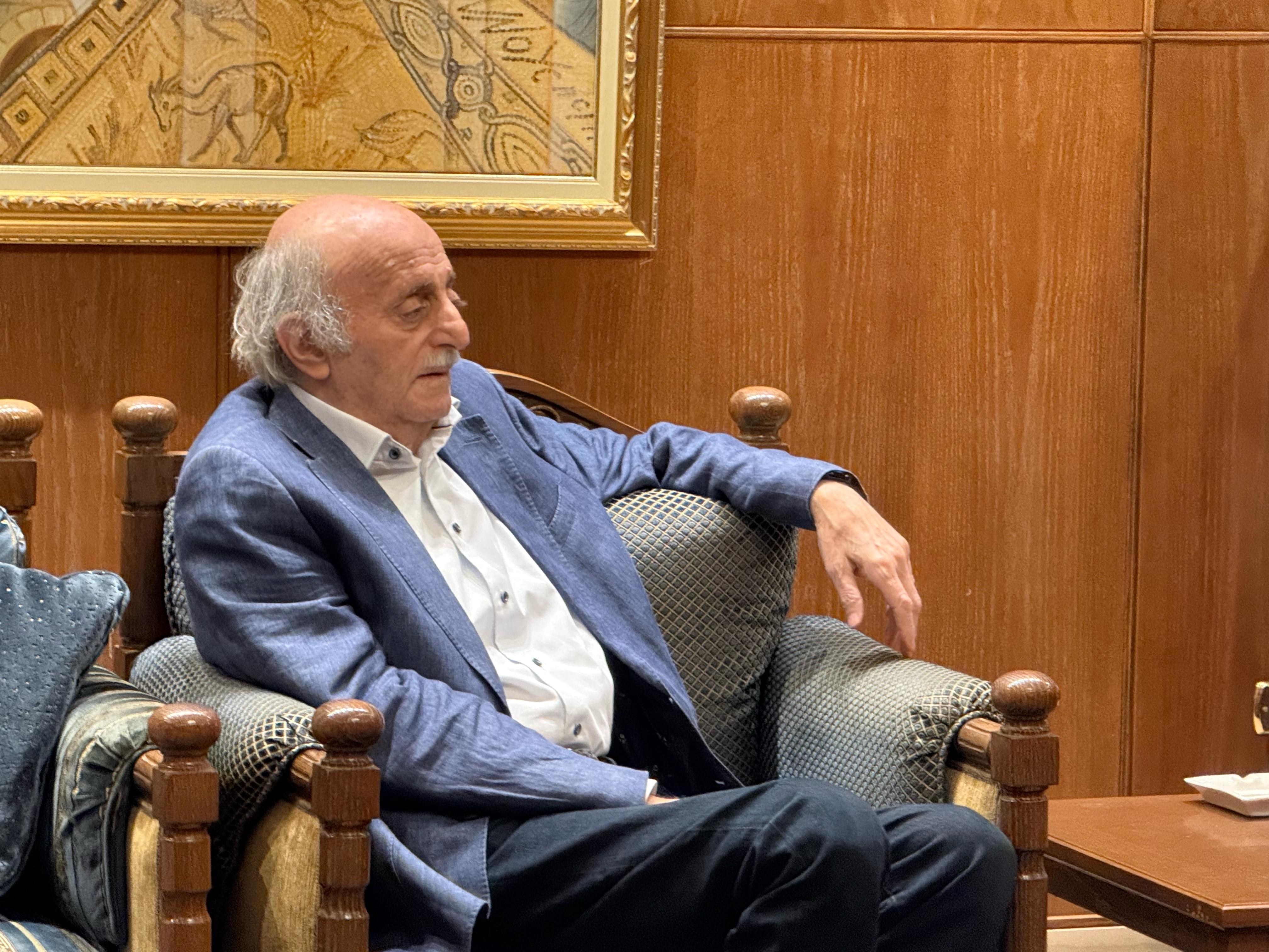 Jumblatt: We support enforcing security and holding a reconciliation in Sweida under the sponsorship of the Syrian state, and some in Sweida misunderstood me and are calling for international and Israeli protection, but my position is that it is a region like all other Syrian regions