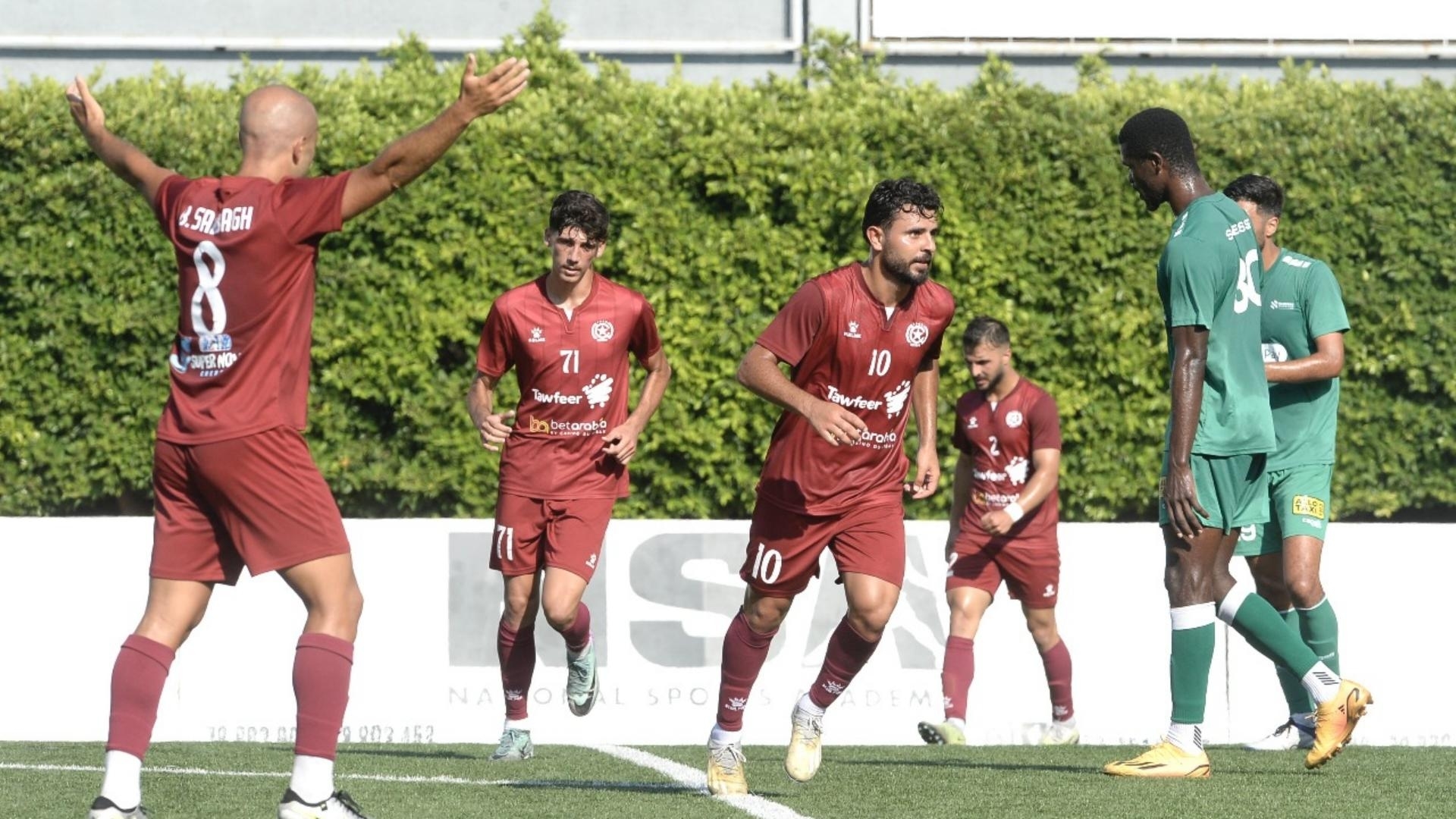 Nejmeh scores a big 3-0 win over Sagesse in the Final 6 of the Lebanese Football Championship