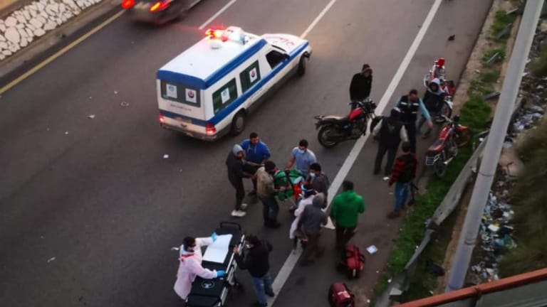 جرحى في حادث سير بالجية