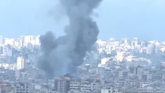 An Israeli airstrike just targeted Dahiyeh, Beirut