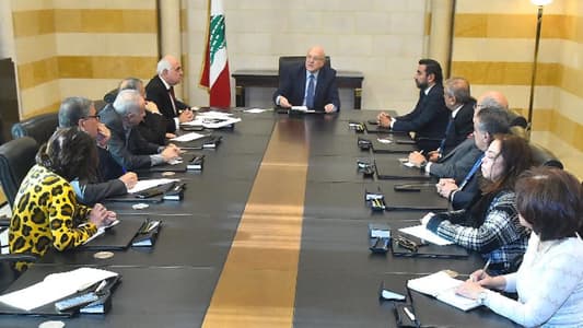 Mikati meets Editors’ Syndicate Council: When necessary and urgent, I will call the Cabinet to convene