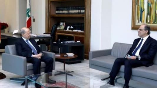 Aoun discusses preparations for economic recovery plan with Azour