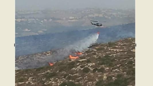 الجيش: اخماد حريق في مجدل زون الجنوبية