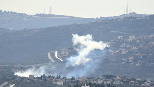 الوكالة الوطنية: الجيش الاسرائيلي يقصف جبل بلاط- مروحين وأطراف بليدا وميس الجبل