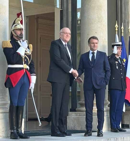 بالصور: ميقاتي في الإليزيه... "وشكرٌ كبير"