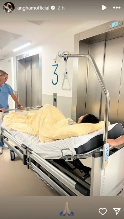 أنغام تظهر داخل المستشفى للمرة الأولى بعد شائعة إصابتها بـ "السرطان"