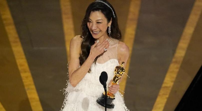 Michelle Yeoh wins best actress award, making Oscar history