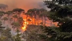 Watch: Large Fire Breaks Out in Ehden, Consuming Expansive Forested Areas