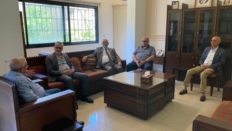 أسامة سعد التقى وفداً من "القومي"