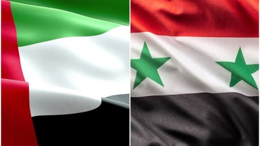 وزير خارجية الإمارات يلتقي وزير الخارجية السوري ويبحثان تعزيز العلاقات الثنائية