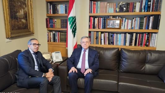 Siniora, Egyptian Ambassador discuss bilateral ties