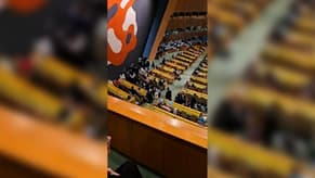 Watch: Diplomats left the hall