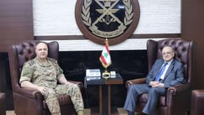 قائد الجيش استقبل الأمين العام للمجلس الأعلى السوري اللبناني