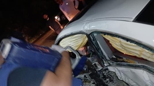 بالصّورة: جريحان في حادث سير