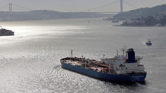 Eight oil tankers wait to pass through Istanbul strait