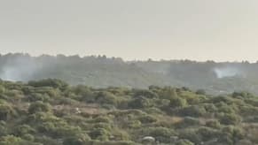 قذائف ضوئية إسرائيلية على وادي حامول واللبونة... لافتعال الحرائق