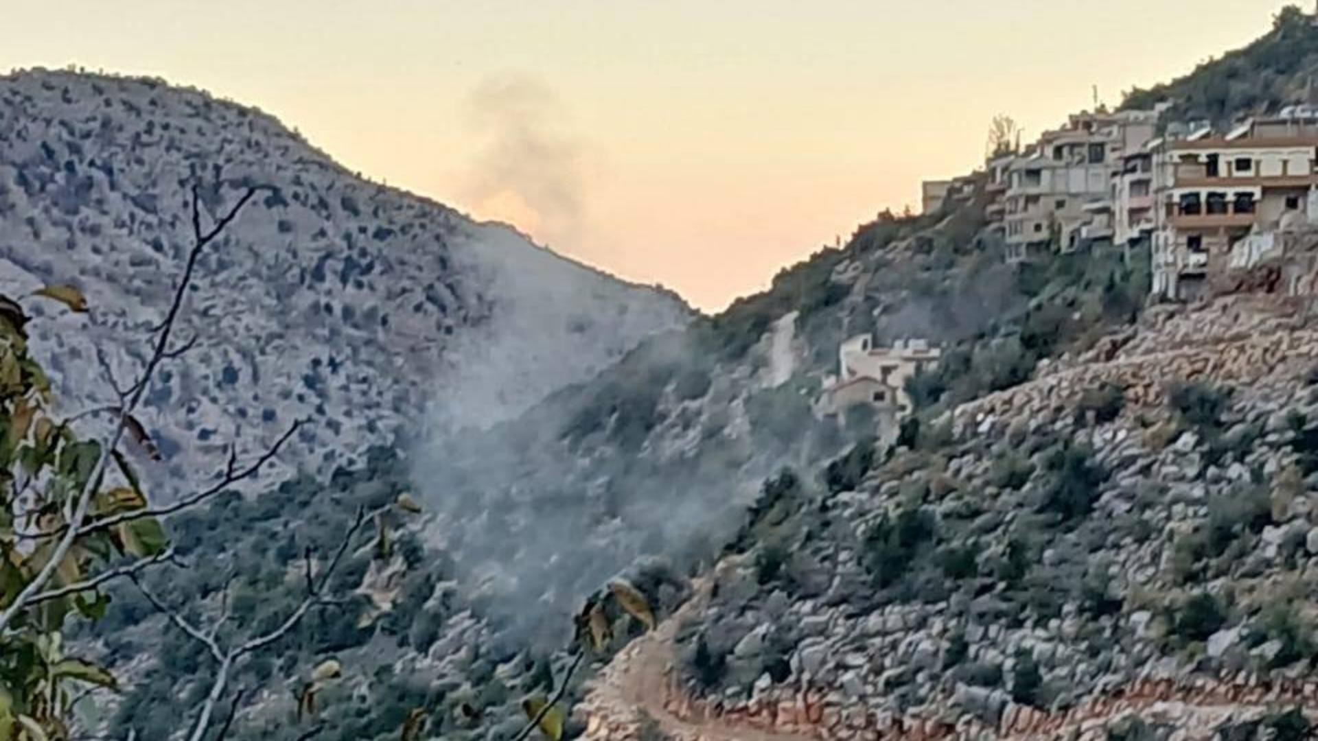 بالصور: استهداف جرّافة