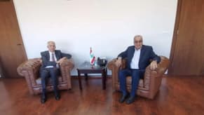 Bou Habib, French Ambassador discuss ceasefire efforts and UN Resolution 1701