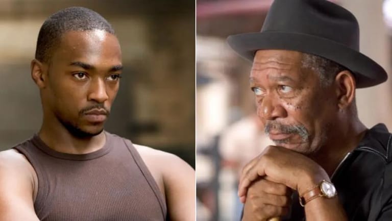 Anthony Mackie Says Morgan Freeman Was ‘Punching Me for Real’ in Movie