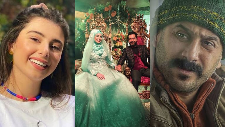 ماريتا تحدث الضجة في الحجاب وفستان الزواج وقصي خولي: "يا عفو الله"